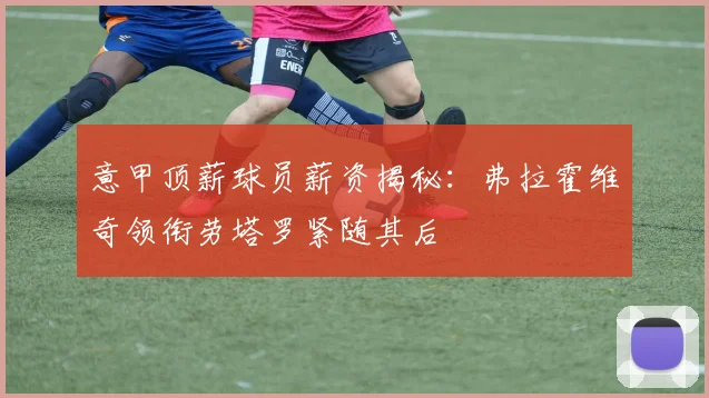 意甲顶薪球员薪资揭秘：弗拉霍维奇领衔劳塔罗紧随其后